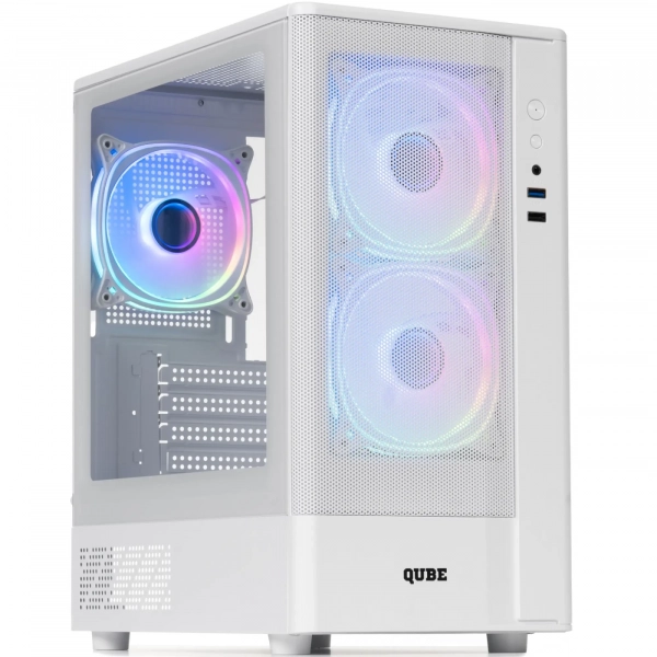Купити Корпус QUBE GEON ARGB White (GEON_GWNU3) - ціна в Києві.